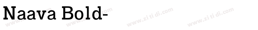 Naava Bold字体转换